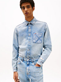 Erkek Regular Denim Gömlek