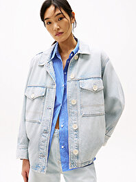 Kadın Oversized Denim Ceket