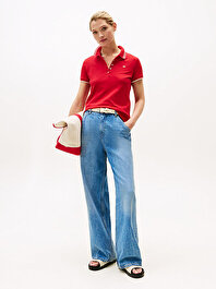 Kadın Loose Wide Leg Jean Pantolon