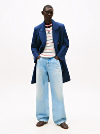 Erkek 5 Pocket Wide Jean Pantolon