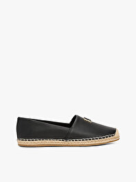 Kadın TH Logo Leather Espadril