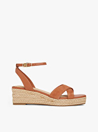 Kadın Leather & Suede Topuklu Espadril