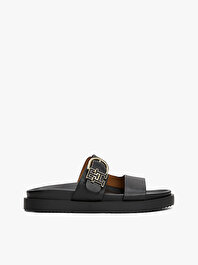 Kadın Leather Sporty Mule Terlik