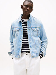 Erkek Regular Trucker Denim Ceket