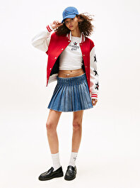 Kadın Tommy Girl Pleated Etek
