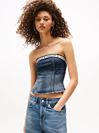 Kadın Tommy Girl Denim Bluz