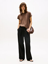 Kadın Tencel Linen Wide Pantolon