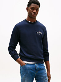 Erkek Hilfiger Stacked Sweatshirt