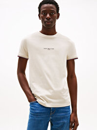 Erkek Tommy Logo Tipped T-shirt