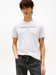 Erkek TJM Regular Linear Logo T-shirt