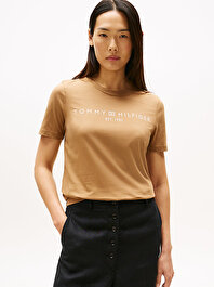 Kadın Regular Corp Logo T-shirt