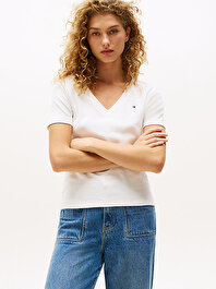 Kadın New Slim Cody V-neck T-shirt