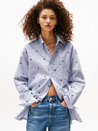 Kadın Tommy Girl Embroidered Gömlek