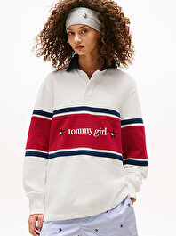 Kadın Tommy Girl Rugby Sweatshirt