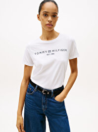 Kadın Regular Corp Logo T-shirt