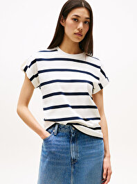 Kadın Gold Button Modern T-shirt