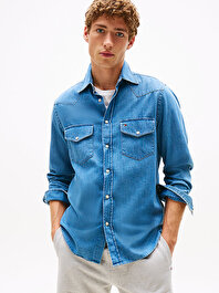 Erkek Lightweight Denim Gömlek