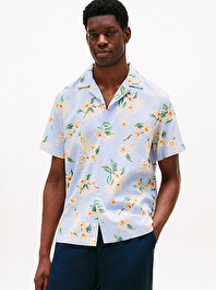 Erkek Lightweight Floral Gömlek