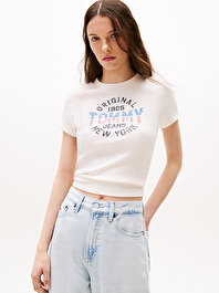 Kadın TJW Slim Tommy T-shirt