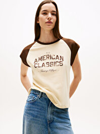 Kadın Varsity Raglan T-shirt