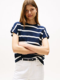 Kadın Gold Button Modern T-shirt