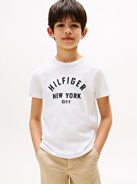 Erkek Çocuk Curved Hilfiger Graphic T-shirt