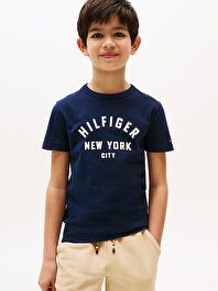 Erkek Çocuk Curved Hilfiger Graphic T-shirt