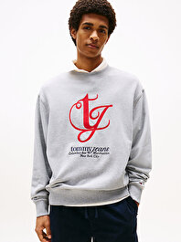 Erkek TJM Monogram Logo Sweatshirt