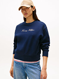Kadın Lurex Regular Sweatshirt
