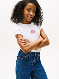 Kız Çocuk Butterfly Graphic T-shirt