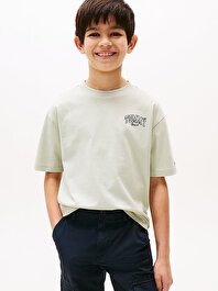 Erkek Çocuk Varsity Graphic Print T-shirt