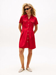 Kadın Twill Gömlek Elbise