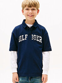 Erkek Çocuk Archive TH Mixed Graphic Polo T-shirt