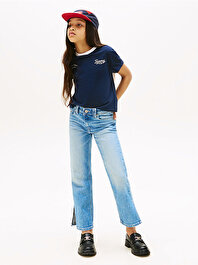 Kız Çocuk Girlfriend Light Washed Jean Pantolon