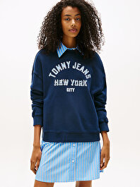Kadın TJW Boxy Varsity Oversize Sweatshirt