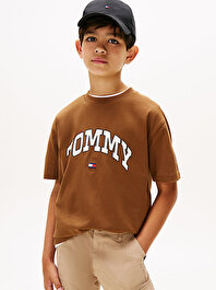 Erkek Çocuk Varsity Raised Print T-shirt