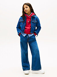Kız Çocuk Mabel Pleats Jean Pantolon