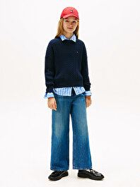 Kız Çocuk Mabel Dark Vintage Jean Pantolon