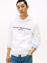 Erkek Tommy Logo Hoodie