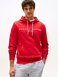 Erkek Tommy Logo Hoodie