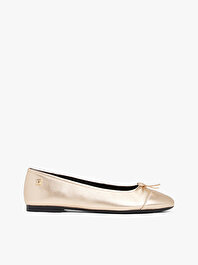Kadın Metallic Toe-Cap Babet