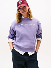 Kadın Modern Regular Corp Logo Sweatshirt