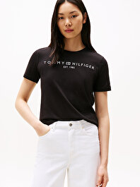 Kadın Regular Corp Logo T-shirt