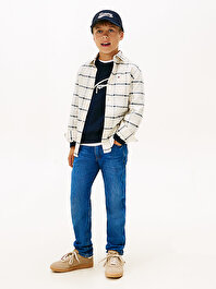 Erkek Çocuk Modern Straight Dark Jean Pantolon