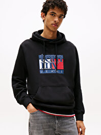 Erkek TJM Regular Flag Hoodie