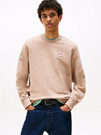 Erkek TJM Regular Badge Crew Sweatshirt