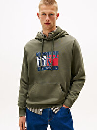 Erkek TJM Regular Flag Hoodie