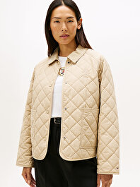 Kadın Padded Modern Quilted Mont