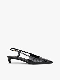 Kadın Croc Slingback Topuklu Ayakkabı