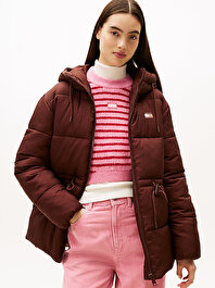 Kadın TJW Hooded Midi Puffer Mont